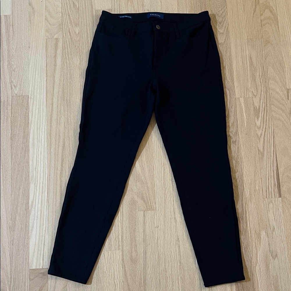 Talbots Women's Black High-Waisted Ankle Jeggings - Size 6